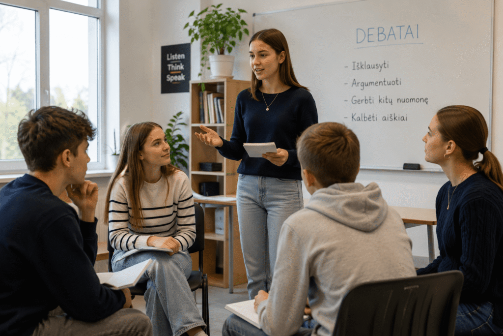 Debatų užsiėmimai